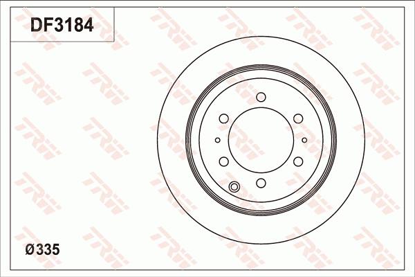 TRW DF3184 - Bremžu diski www.autospares.lv