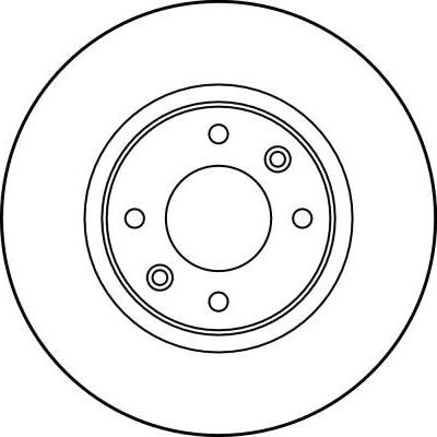 TRW DF2796 - Тормозной диск www.autospares.lv