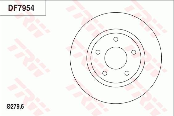 TRW DF7954 - Bremžu diski www.autospares.lv