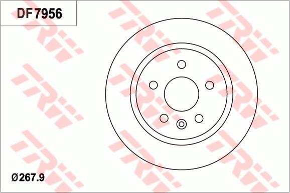 TRW DF7956 - Bremžu diski www.autospares.lv