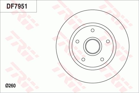 TRW DF7951 - Bremžu diski www.autospares.lv