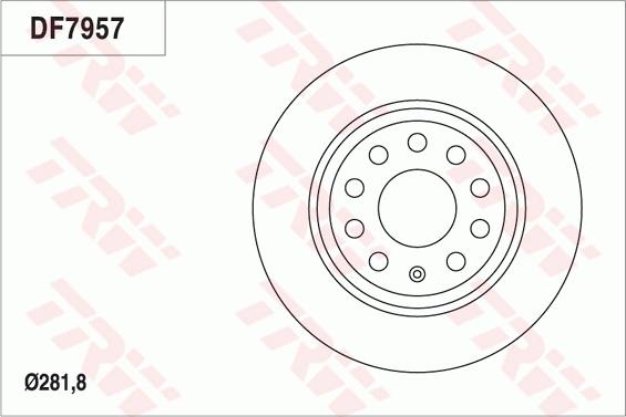 TRW DF7957 - Bremžu diski www.autospares.lv