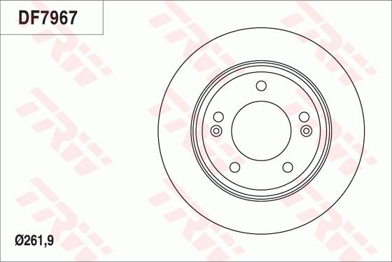 TRW DF7967 - Bremžu diski www.autospares.lv