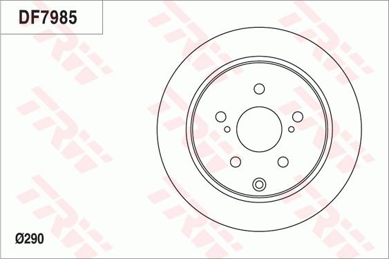 TRW DF7985 - Bremžu diski www.autospares.lv