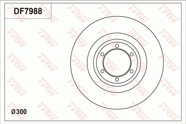 TRW DF7988 - Bremžu diski www.autospares.lv