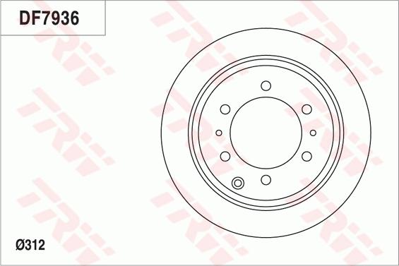 TRW DF7936 - Bremžu diski www.autospares.lv