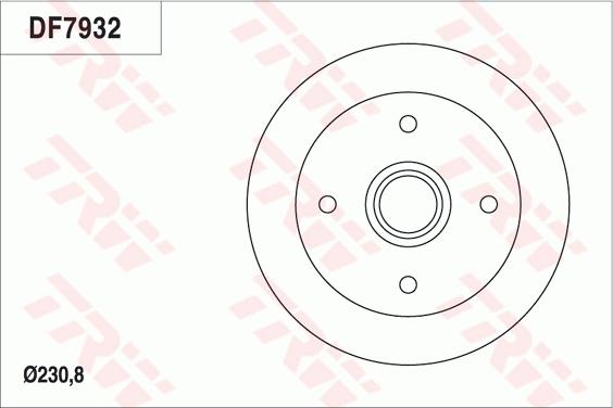 TRW DF7932 - Bremžu diski www.autospares.lv