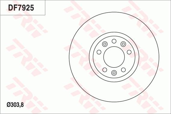 TRW DF7925 - Bremžu diski autospares.lv