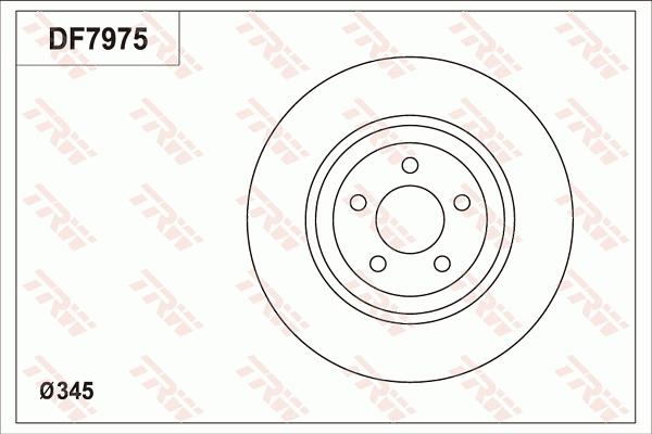 TRW DF7975 - Bremžu diski www.autospares.lv