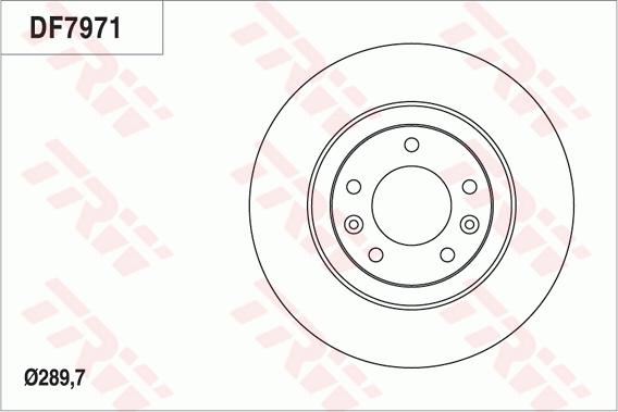 TRW DF7971 - Bremžu diski www.autospares.lv