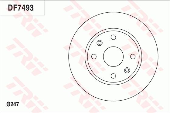 TRW DF7493 - Тормозной диск www.autospares.lv