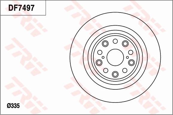 TRW DF7497S - Bremžu diski www.autospares.lv