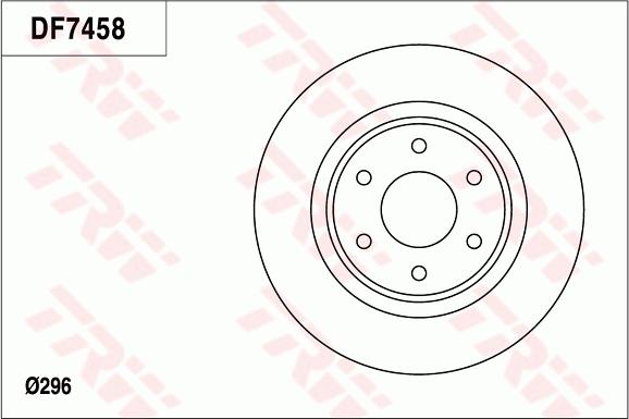 TRW DF7458 - Bremžu diski www.autospares.lv