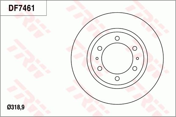 TRW DF7461 - Bremžu diski www.autospares.lv