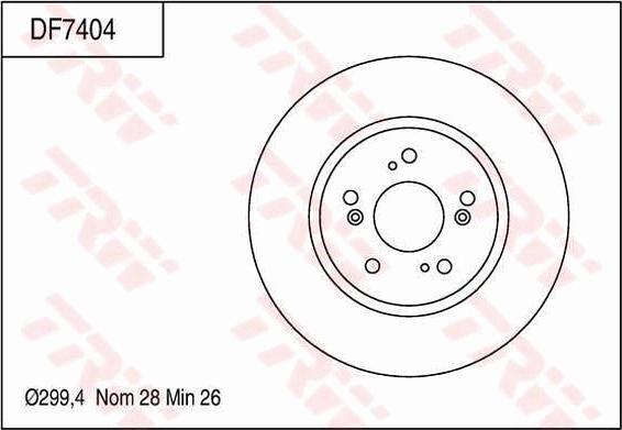 TRW DF7404 - Bremžu diski www.autospares.lv