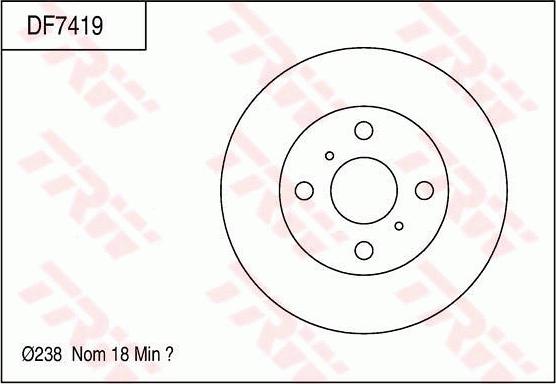 TRW DF7419 - Bremžu diski www.autospares.lv