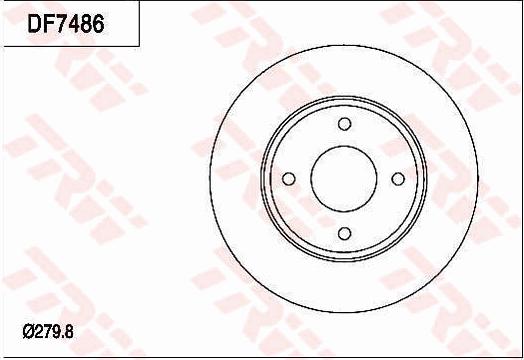 TRW DF7486 - Bremžu diski www.autospares.lv