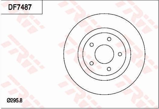 TRW DF7487 - Bremžu diski www.autospares.lv