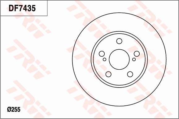 TRW DF7435 - Bremžu diski www.autospares.lv