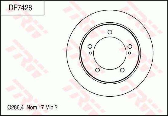 TRW DF7428 - Bremžu diski www.autospares.lv