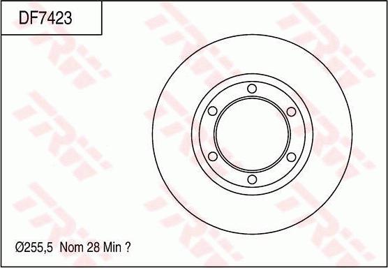 TRW DF7423 - Bremžu diski www.autospares.lv