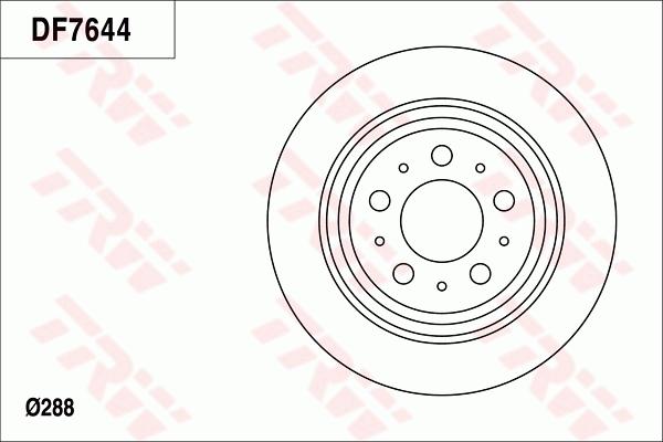 TRW DF7644 - Bremžu diski www.autospares.lv