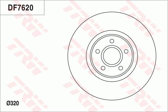 TRW DF7620 - Bremžu diski www.autospares.lv