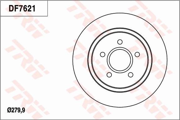 TRW DF7621 - Bremžu diski www.autospares.lv