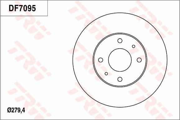 TRW DF7095 - Bremžu diski www.autospares.lv