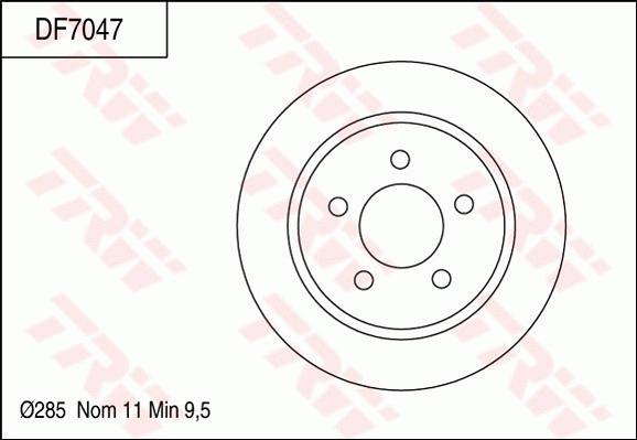 TRW DF7047 - Bremžu diski www.autospares.lv