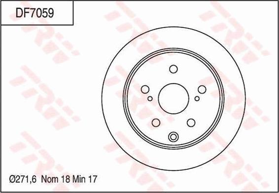 TRW DF7059 - Bremžu diski www.autospares.lv