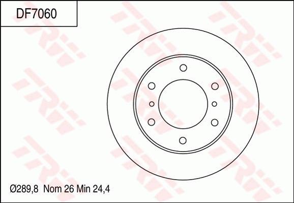 TRW DF7060 - Bremžu diski www.autospares.lv