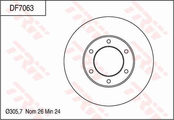 TRW DF7063 - Bremžu diski www.autospares.lv