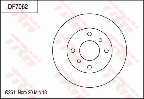 TRW DF7062 - Bremžu diski www.autospares.lv