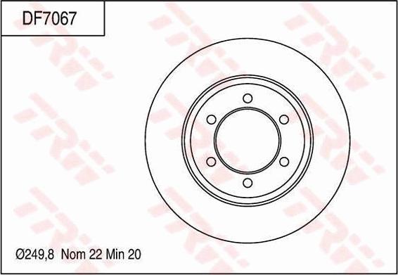 TRW DF7067 - Bremžu diski www.autospares.lv