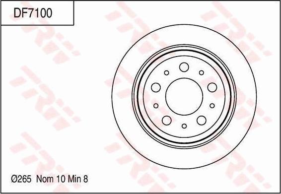 TRW DF7000 - Bremžu diski www.autospares.lv