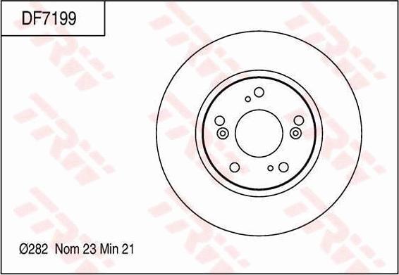 TRW DF7199 - Bremžu diski www.autospares.lv