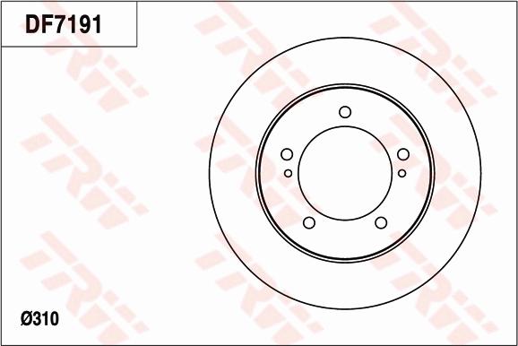 TRW DF7191 - Bremžu diski www.autospares.lv