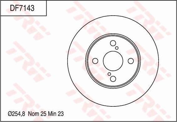 TRW DF7143 - Bremžu diski autospares.lv