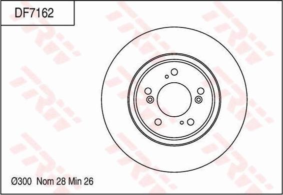 TRW DF7162 - Bremžu diski www.autospares.lv