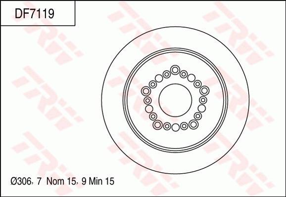 TRW DF7119 - Bremžu diski www.autospares.lv