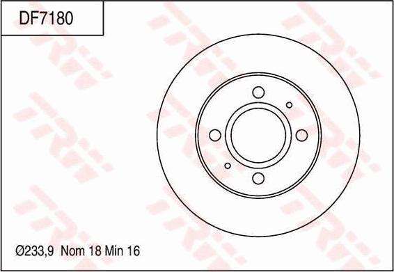 TRW DF7180 - Bremžu diski www.autospares.lv