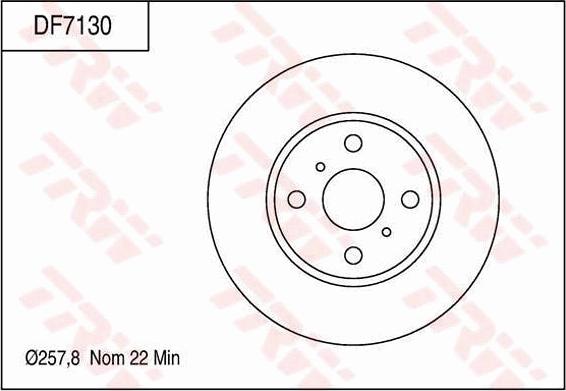 TRW DF7130 - Bremžu diski www.autospares.lv