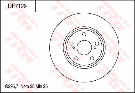 TRW DF7129 - Bremžu diski www.autospares.lv