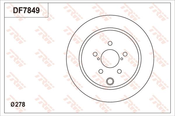 TRW DF7849 - Bremžu diski www.autospares.lv