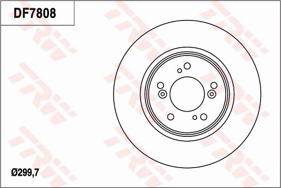 TRW DF7808 - Bremžu diski www.autospares.lv