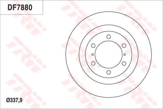 TRW DF7880S - Bremžu diski www.autospares.lv