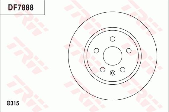 TRW DF7888 - Bremžu diski www.autospares.lv