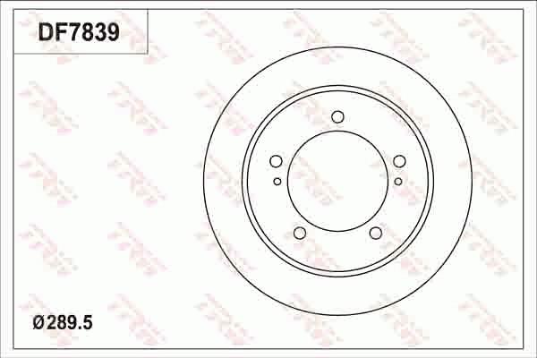 TRW DF7839 - Bremžu diski www.autospares.lv