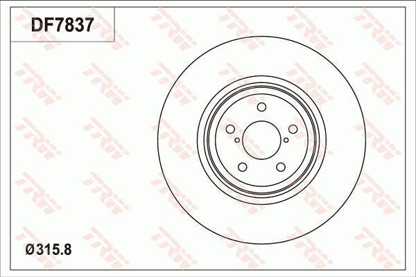 TRW DF7837 - Bremžu diski www.autospares.lv